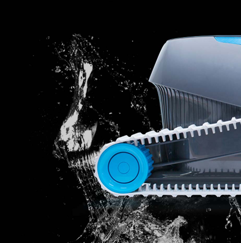 Dolphin Escape robotic pool cleaner HyperGrip tracks