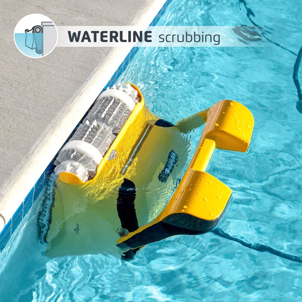 Dolphin Wave 80 scrubbing the waterline
