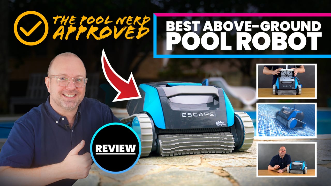 The Pool Nerd's Dolphin Escape video review: Best Above-Ground Pool Robot